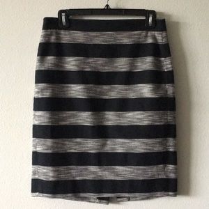 J. Crew Jacquard Black White Pencil Skirt 4
